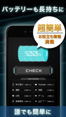 長持ちバッテリー ＆ 通信量チェッカー for iPhone